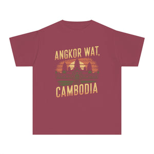 Angkor Wat Cambodia Comfort Colors Youth Kids T-Shirt