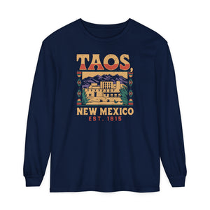 Taos New Mexico Comfort Colors Unisex Long Sleeve T-Shirt