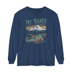 Mount Baker Washington Comfort Colors Unisex Long Sleeve T-Shirt