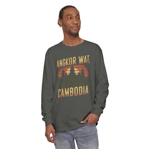 Angkor Wat Cambodia Comfort Colors Unisex Long Sleeve T-Shirt