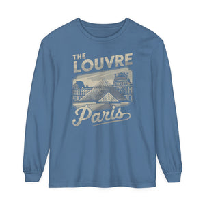 The Louvre Paris France Comfort Colors Unisex Long Sleeve T-Shirt
