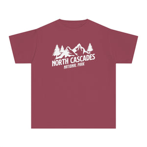 North Cascades National Park Washington Comfort Colors Youth Kids T-Shirt