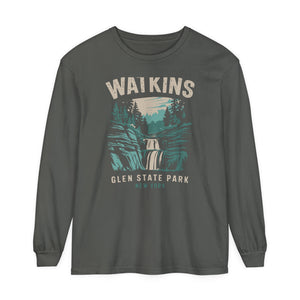 Watkins Glen State Park New York Comfort Colors Unisex Long Sleeve T-Shirt