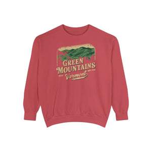 Green Mountains Vermont Comfort Colors Unisex Sweatshirt