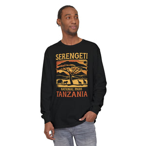 Serengeti Tanzania Comfort Colors Unisex Long Sleeve T-Shirt