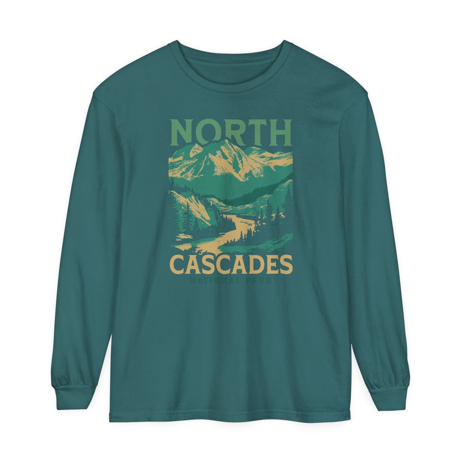 North Cascades National Park Washington Comfort Colors Unisex Long Sleeve T-Shirt