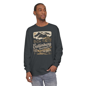 Gatlinburg Tennessee Great Smoky Mountains Comfort Colors Unisex Long Sleeve T-Shirt