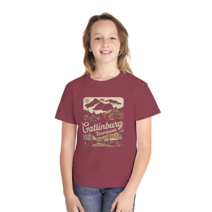 Gatlinburg Tennessee Great Smoky Mountains Comfort Colors Youth Kids T-Shirt