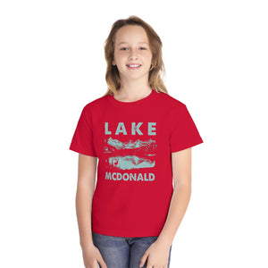 Lake McDonald Glacier National Park Montana Comfort Colors Youth Kids T-Shirt