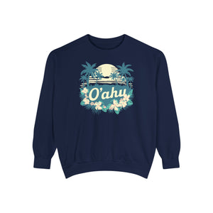 Oahu Hawaii Comfort Colors Unisex Sweatshirt