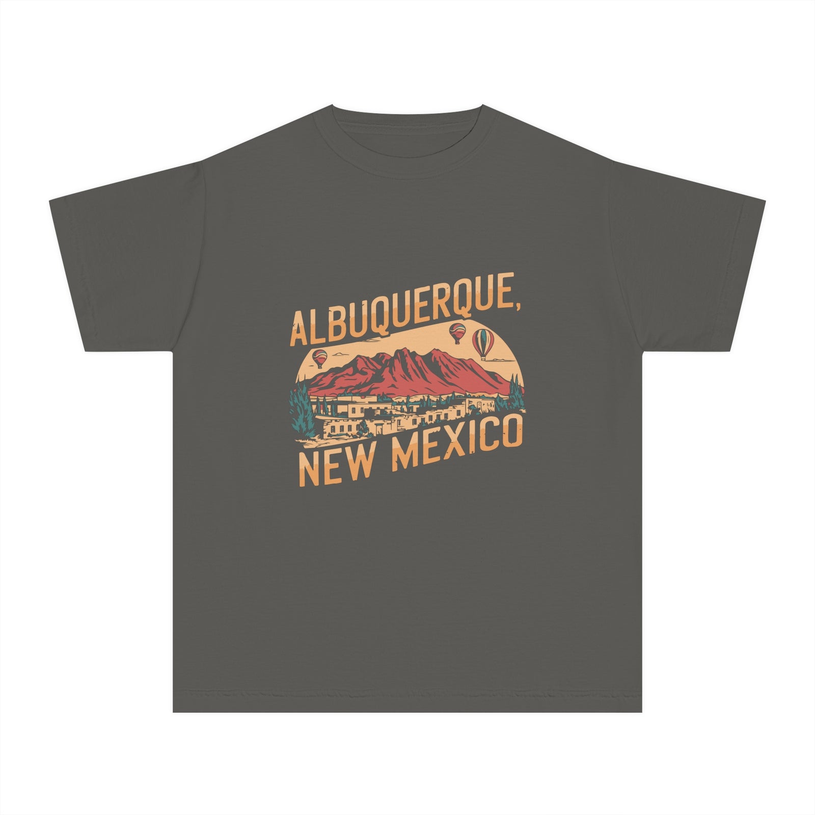 Albuquerque Hot Air Balloon Festival New Mexico Comfort Colors Youth Kids T-Shirt