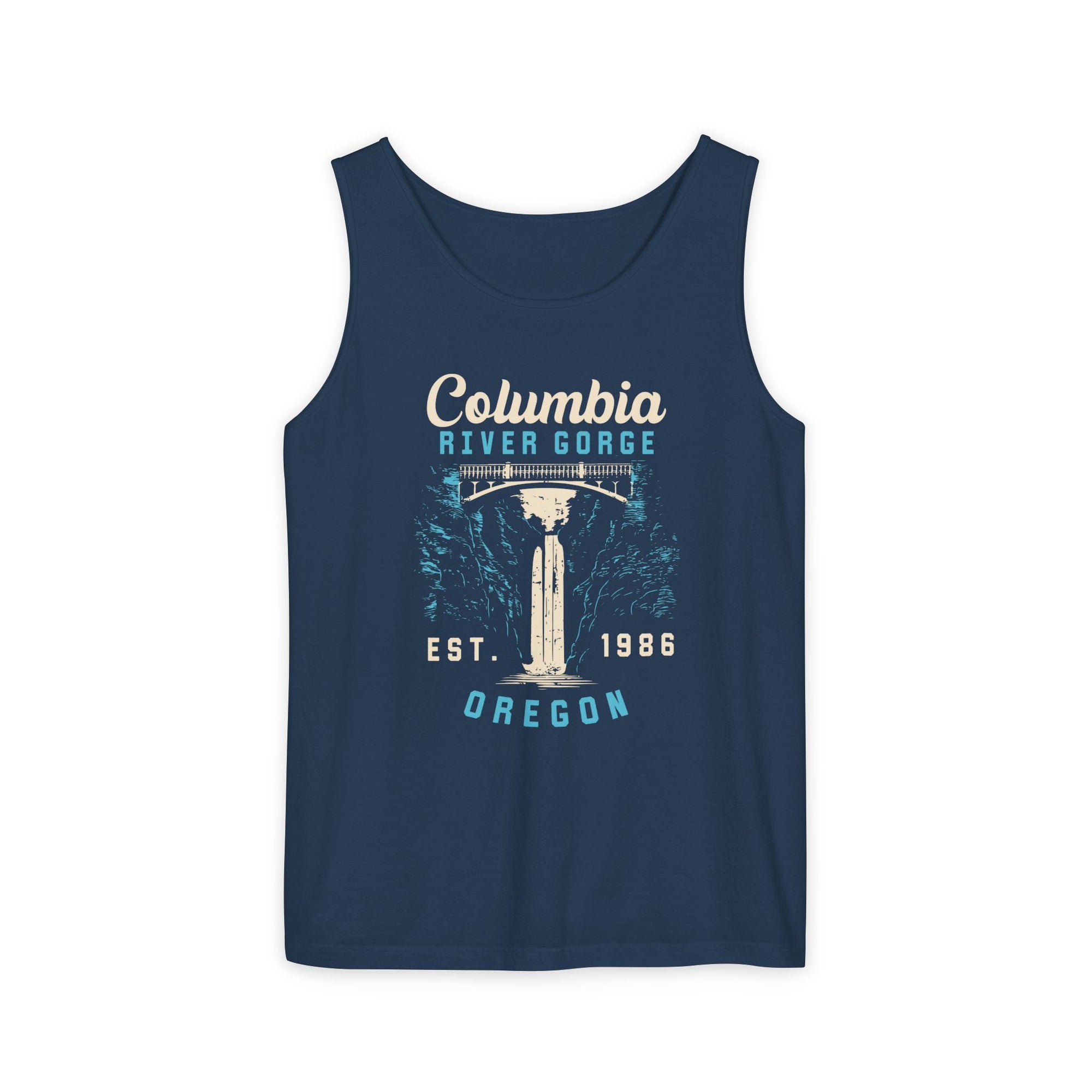 Columbia River Gorge Oregon Washington Comfort Colors Tank Top