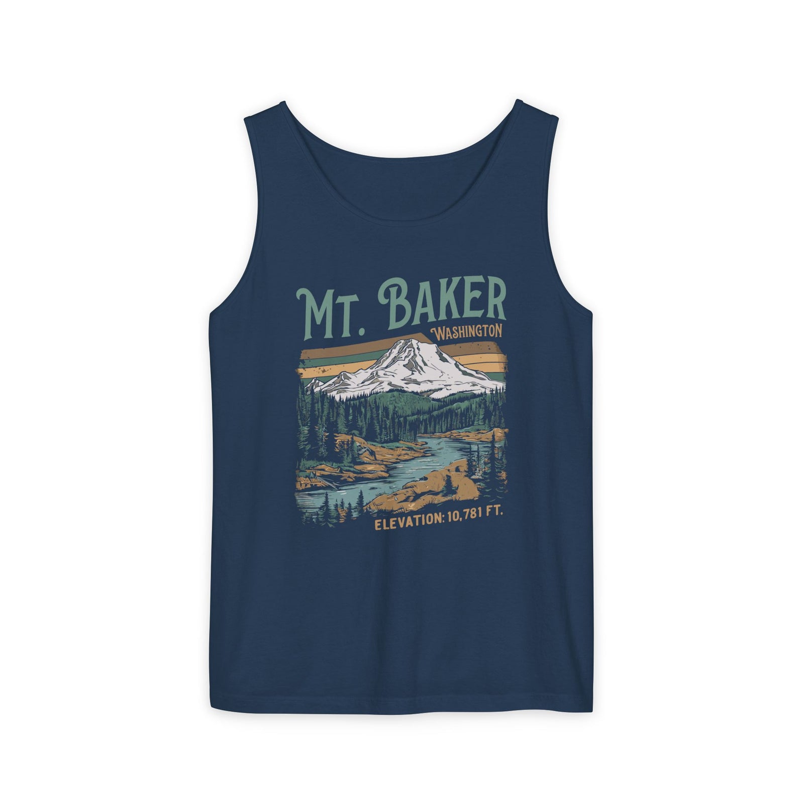 Mount Baker Washington Comfort Colors Tank Top