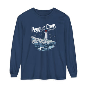 Peggy’s Cove Nova Scotia Comfort Colors Unisex Long Sleeve T-Shirt
