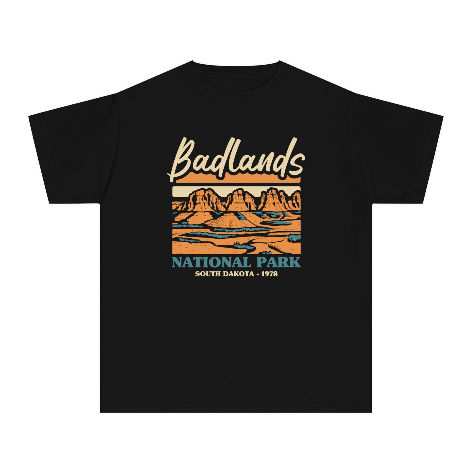 Badlands National Park South Dakota Comfort Colors Youth Kids T-Shirt