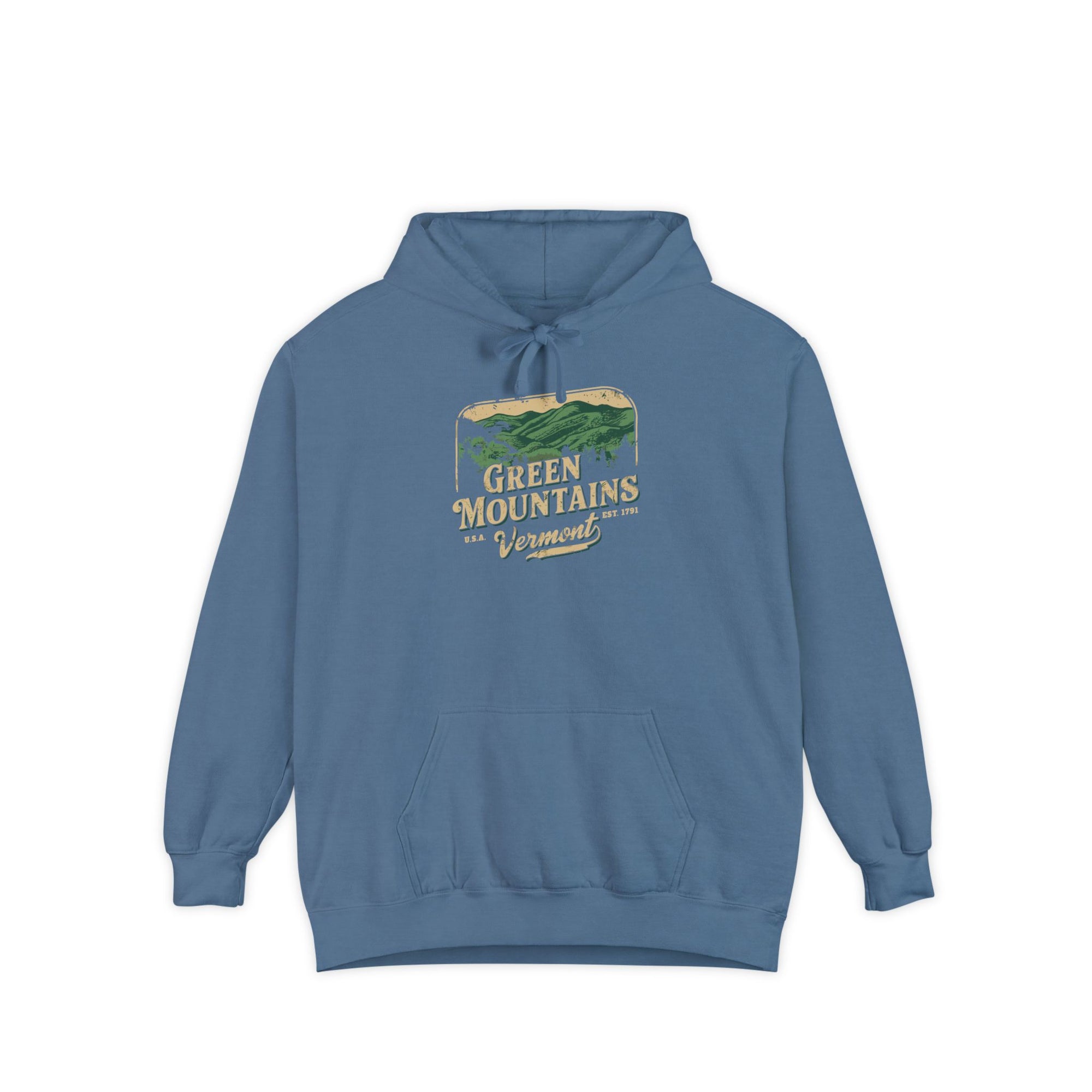 Green Mountains Vermont Comfort Colors Unisex Hoodie