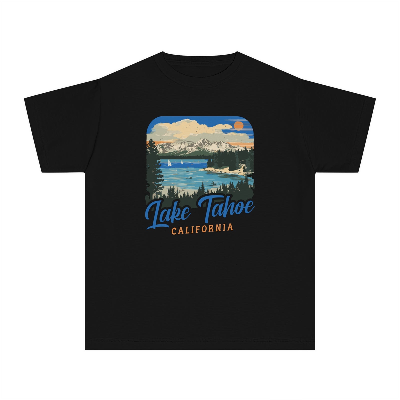 Lake Tahoe California Nevada Comfort Colors Youth Kids T-Shirt