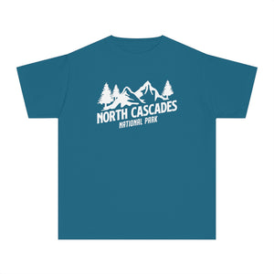 North Cascades National Park Washington Comfort Colors Youth Kids T-Shirt
