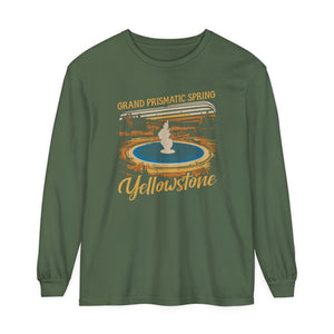 Grand Prismatic Spring Yellowstone Comfort Colors Unisex Long Sleeve T-Shirt