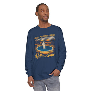 Grand Prismatic Spring Yellowstone Comfort Colors Unisex Long Sleeve T-Shirt