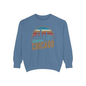 Chicago Skyline Illinois Comfort Colors Unisex Sweatshirt