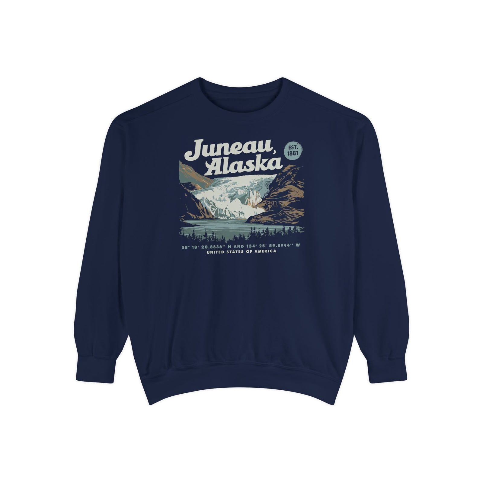 Juneau Alaska Comfort Colors Unisex Sweatshirt