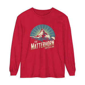 Matterhorn Switzerland Comfort Colors Unisex Long Sleeve T-Shirt