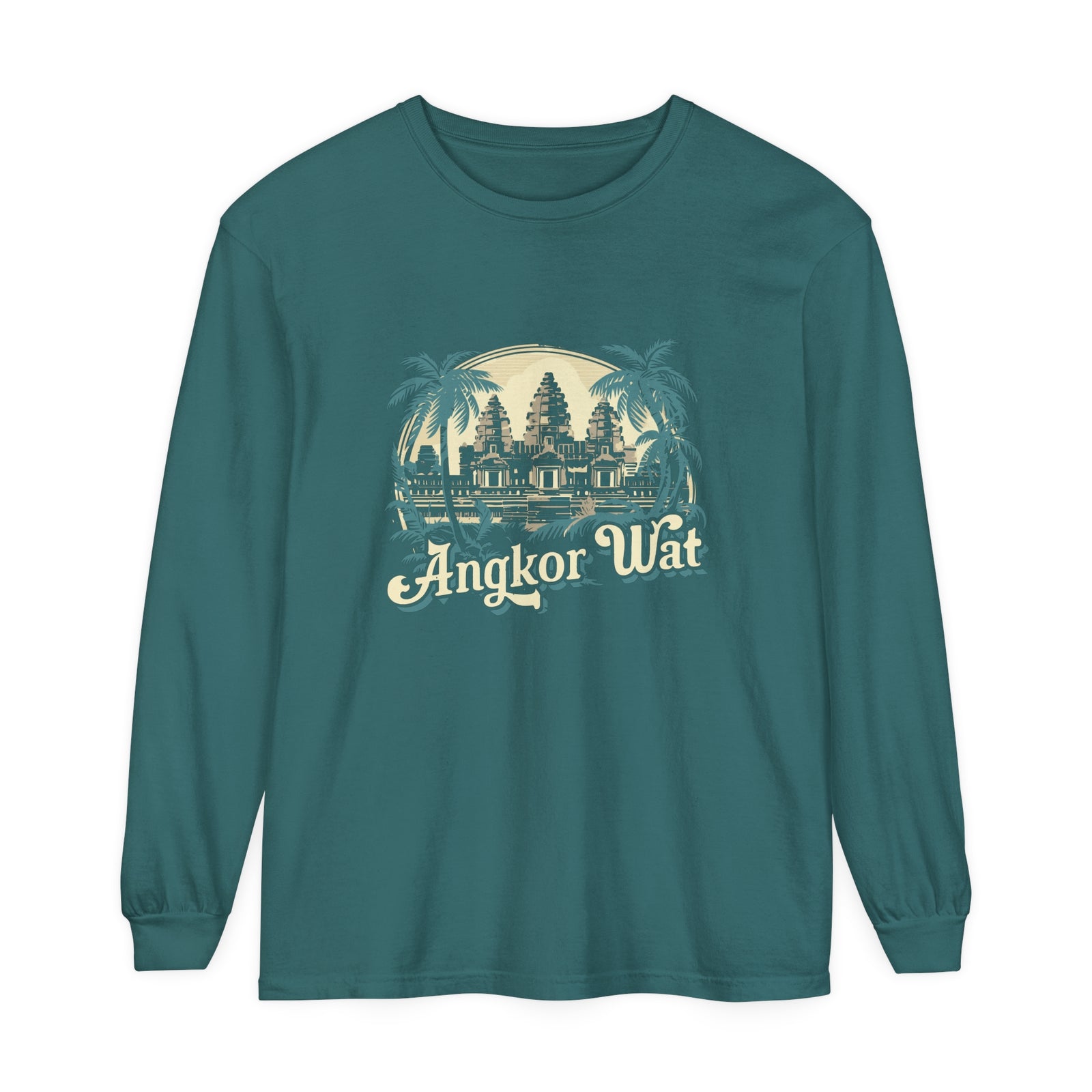 Angkor Wat Cambodia Comfort Colors Unisex Long Sleeve T-Shirt