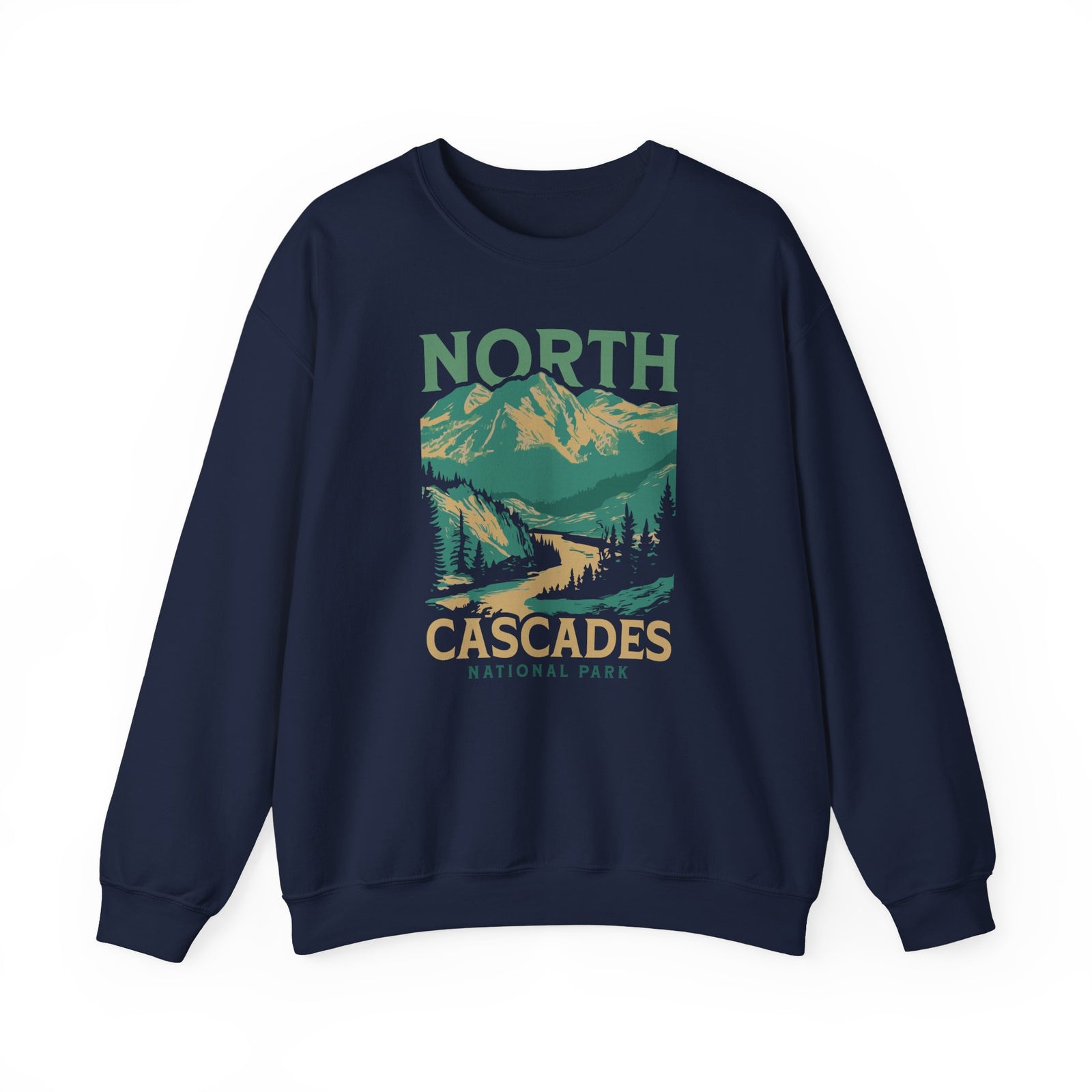 North Cascades National Park Washington Gildan Unisex Crewneck Sweatshirt
