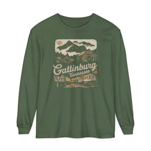 Gatlinburg Tennessee Great Smoky Mountains Comfort Colors Unisex Long Sleeve T-Shirt