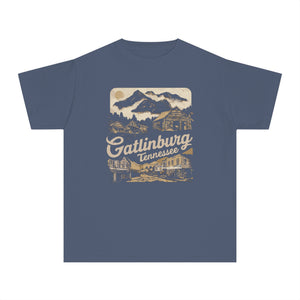 Gatlinburg Tennessee Great Smoky Mountains Comfort Colors Youth Kids T-Shirt