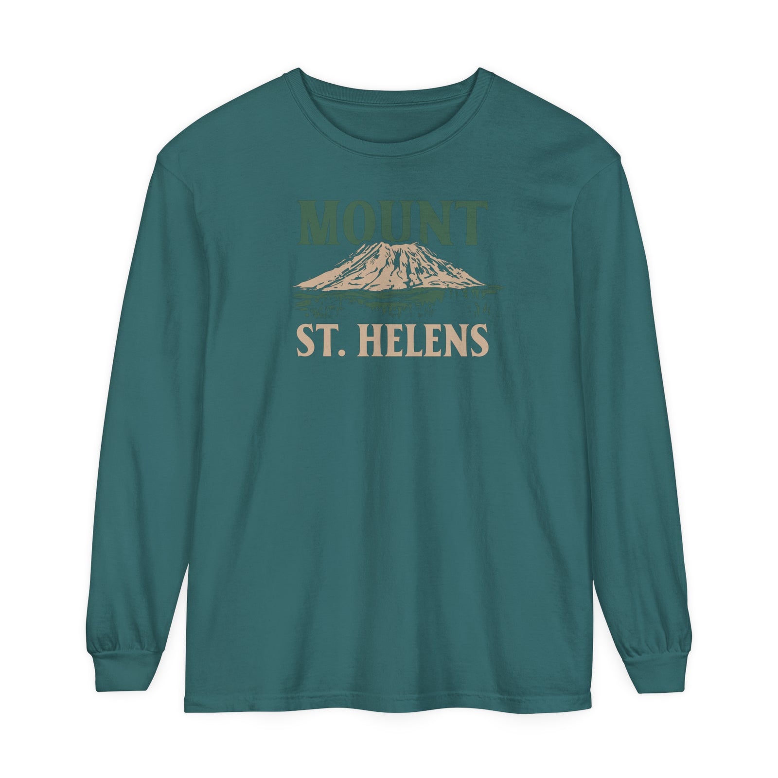 Mount St. Helens Washington Comfort Colors Unisex Long Sleeve T-Shirt