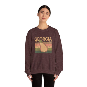 Georgia Peach Gildan Unisex Crewneck Sweatshirt