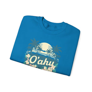 Oahu Hawaii Gildan Unisex Crewneck Sweatshirt