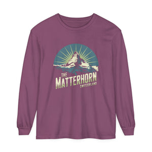 Matterhorn Switzerland Comfort Colors Unisex Long Sleeve T-Shirt