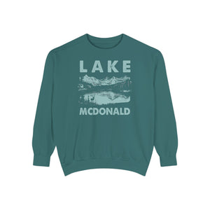 Lake McDonald Glacier National Park Montana Comfort Colors Unisex Sweatshirt