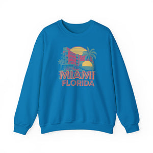 Miami Florida Gildan Unisex Crewneck Sweatshirt