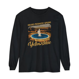 Grand Prismatic Spring Yellowstone Comfort Colors Unisex Long Sleeve T-Shirt