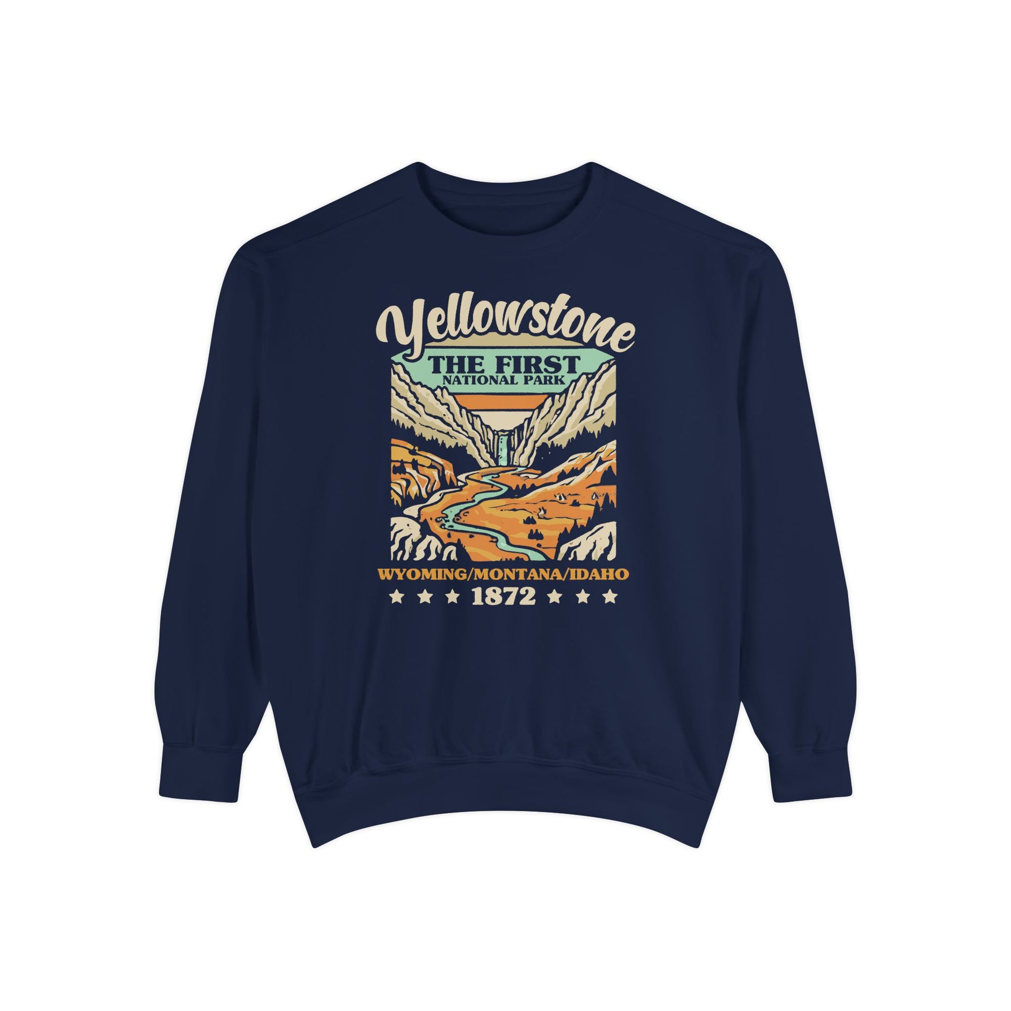 Yellowstone National Park Wyoming Montana Idaho Comfort Colors Unisex Sweatshirt