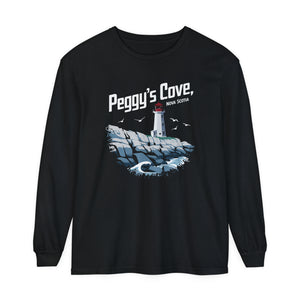 Peggy’s Cove Nova Scotia Comfort Colors Unisex Long Sleeve T-Shirt