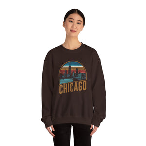 Chicago Skyline Illinois Gildan Unisex Crewneck Sweatshirt