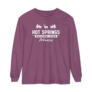 Hot Springs National Park Arkansas Comfort Colors Unisex Long Sleeve T-Shirt