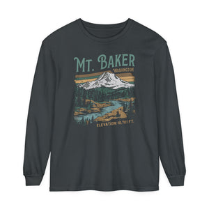 Mount Baker Washington Comfort Colors Unisex Long Sleeve T-Shirt