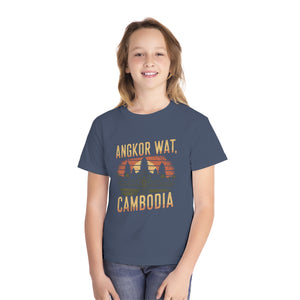 Angkor Wat Cambodia Comfort Colors Youth Kids T-Shirt