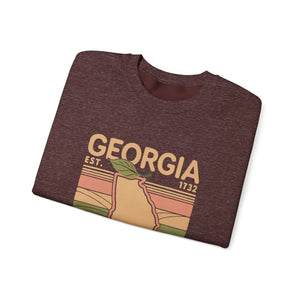 Georgia Peach Gildan Unisex Crewneck Sweatshirt
