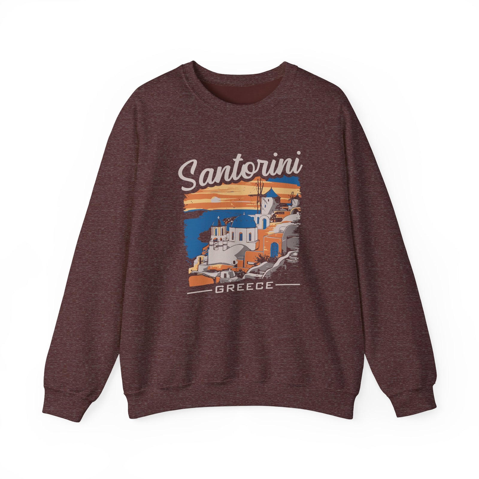 Santorini Greece Gildan Unisex Crewneck Sweatshirt
