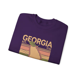 Georgia Peach Gildan Unisex Crewneck Sweatshirt