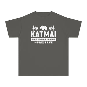 Katmai National Park Alaska Comfort Colors Youth Kids T-Shirt
