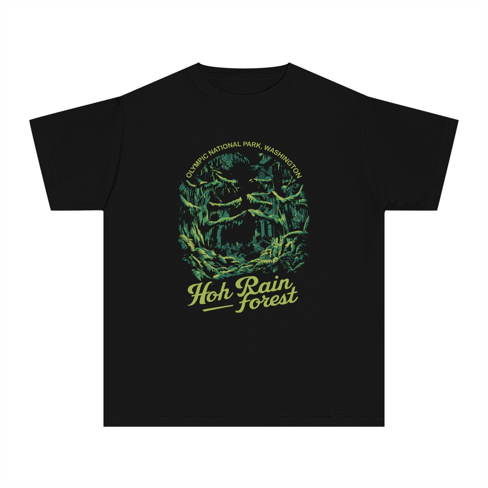 Hoh Rainforest Washington Comfort Colors Youth Kids T-Shirt