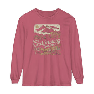Gatlinburg Tennessee Great Smoky Mountains Comfort Colors Unisex Long Sleeve T-Shirt